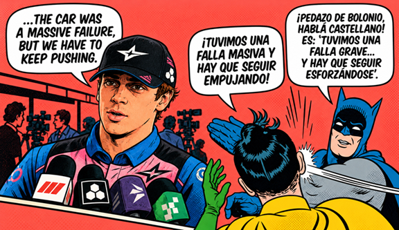 Sátira sobre la traducción literal de massive y push