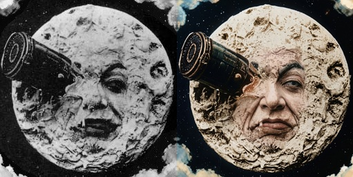 Escena de *Le Voyage dans la Lune* (1902)