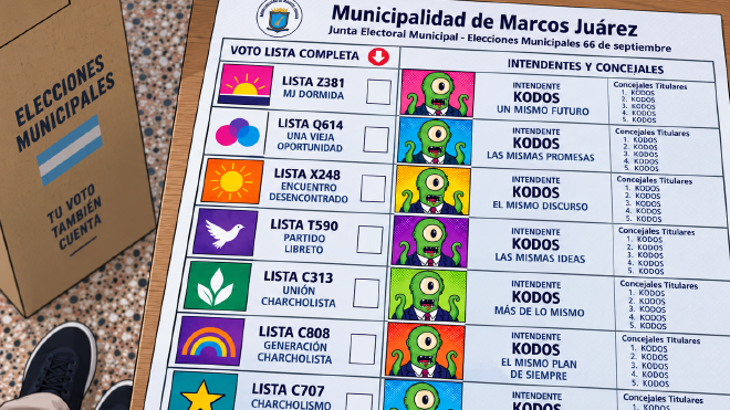 Distintas listas, el mismo candidato